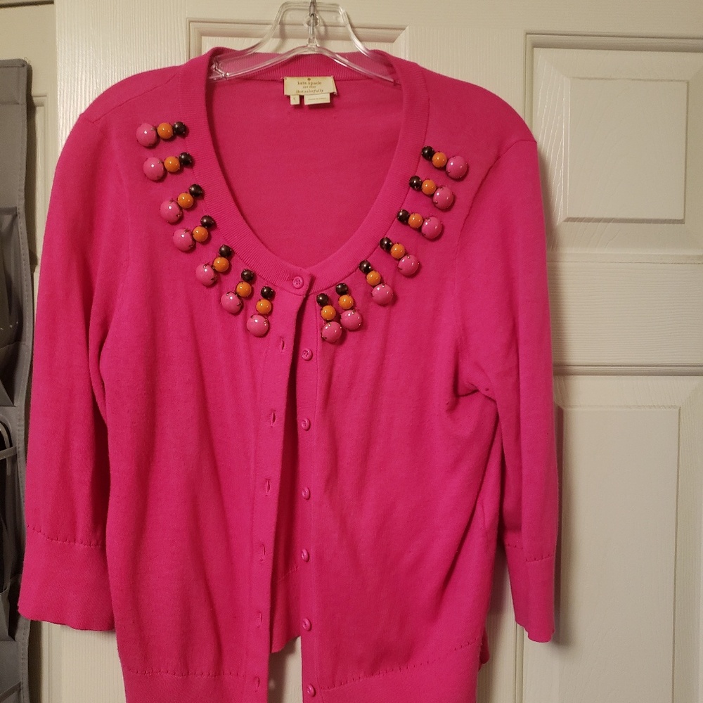 Kate Spade Embellished Rio Cardigan - Picture 2 of 2